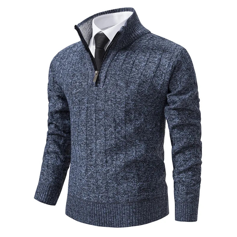 Yves Men's Cable Knit Sweater - front view