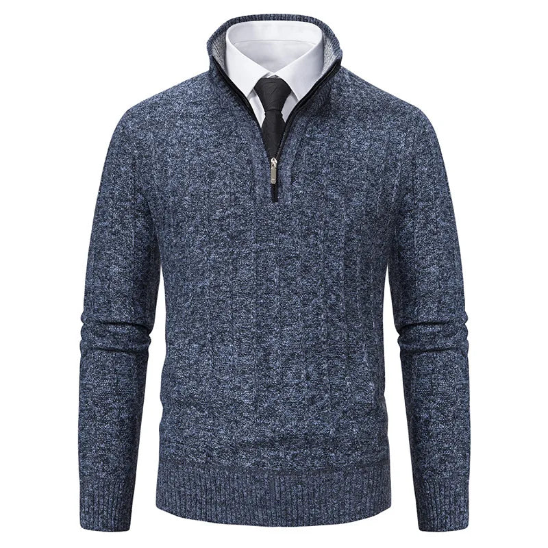 Yves Men's Cable Knit Sweater - back view