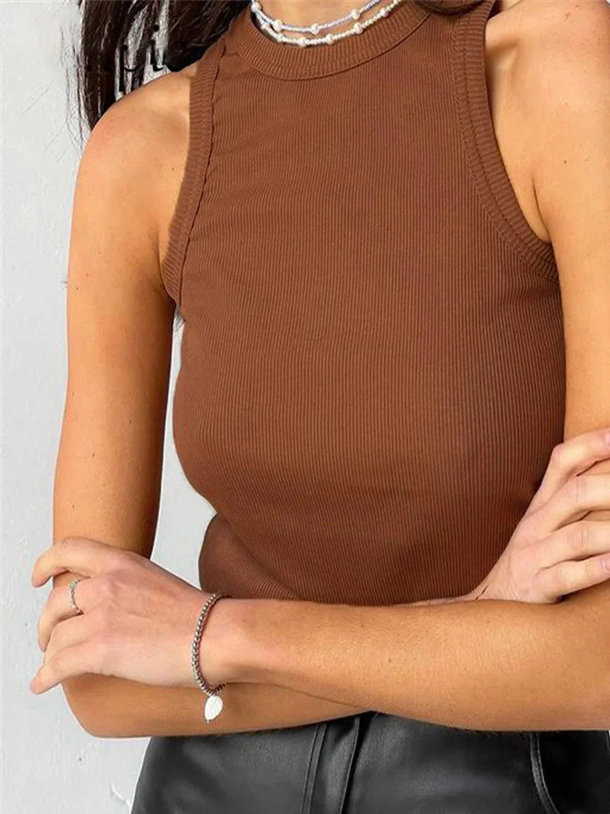 Ottilie Women's Adjustable Tank Top - flat lay