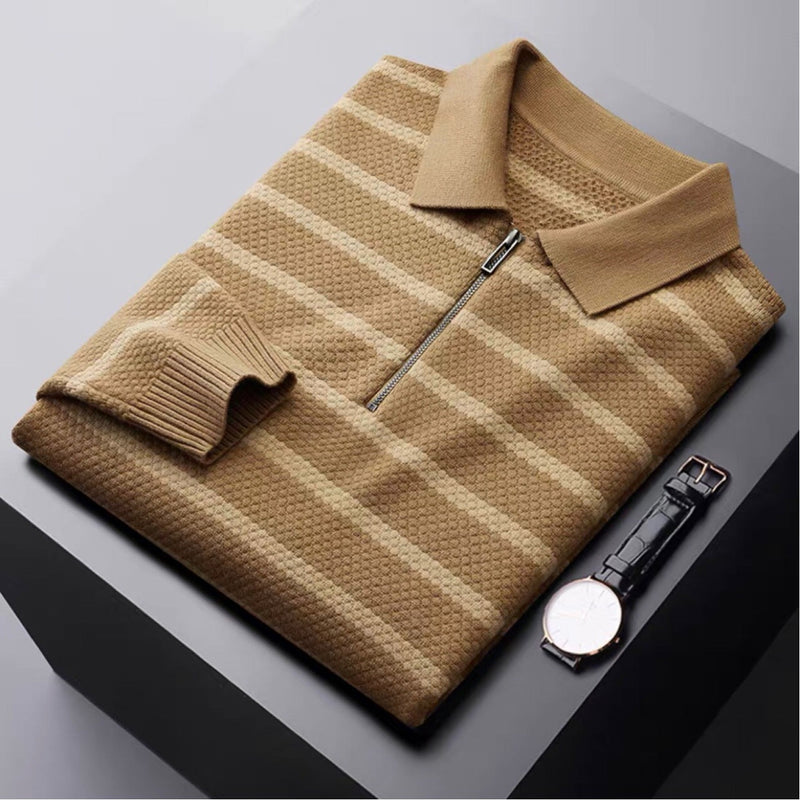 Tobias Men's Striped Shirt - styled view