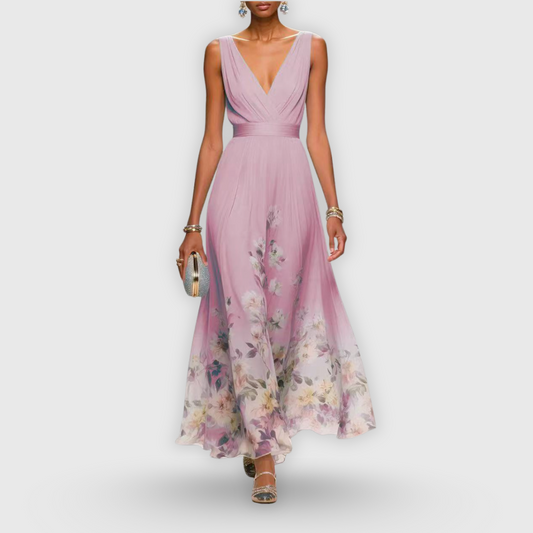 Rowan Women's Floral Maxi Dress - styled view