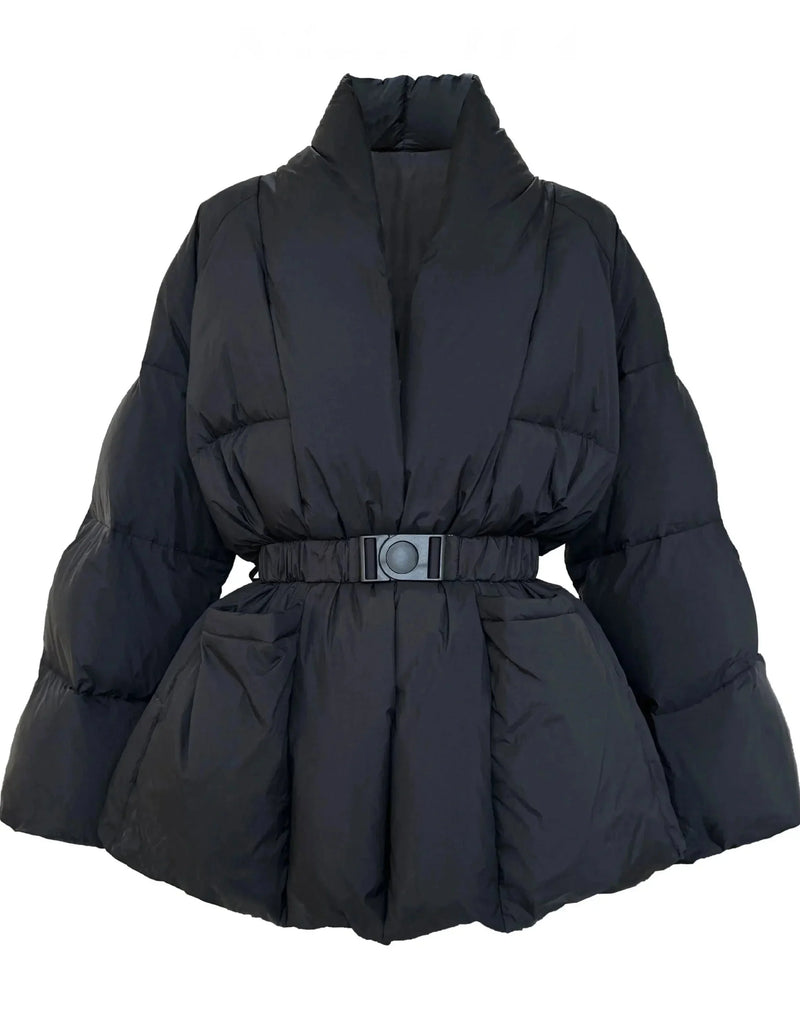 Ulla Women's Puffer Jacket | Black, White