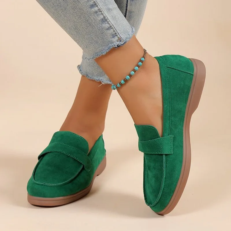 Elise Women's Suede Loafers - front view