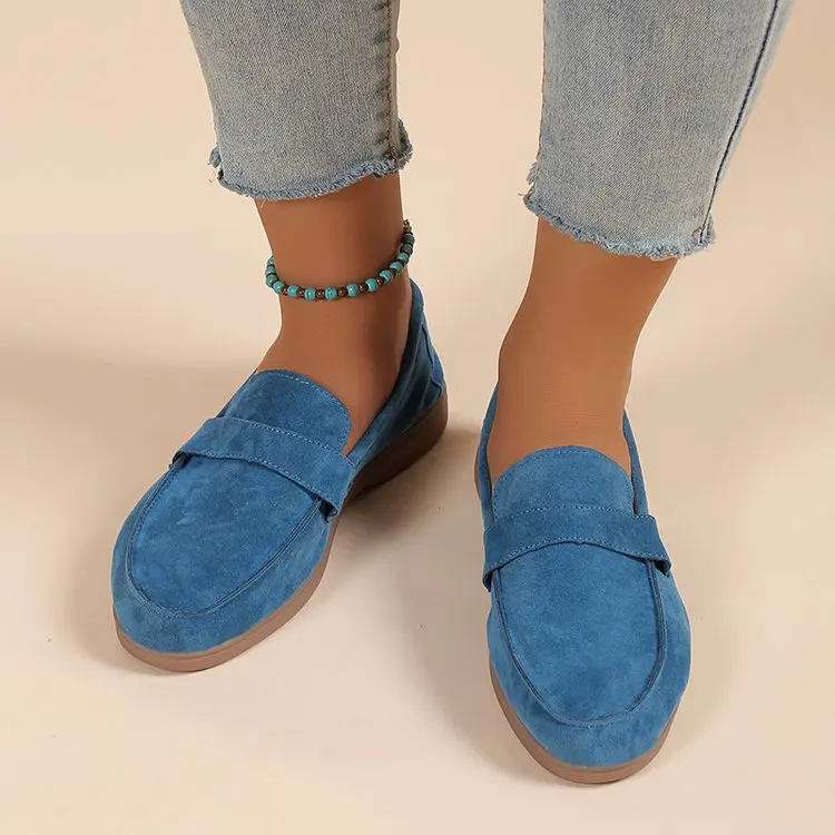 Elise Women's Suede Loafers - front view