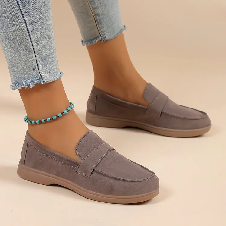 Elise Women's Suede Loafers - back view