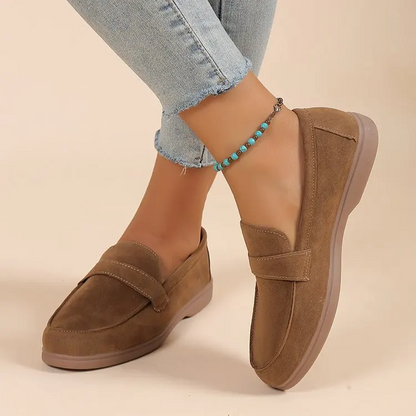 Elise Women's Suede Loafers - full-length view