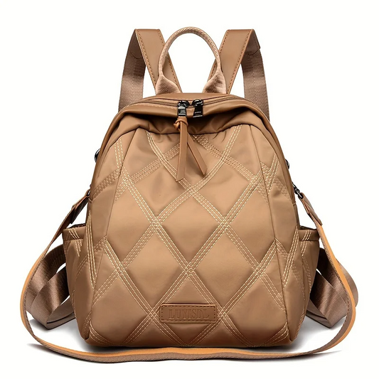 Elise Women's Quilted Backpack - front view