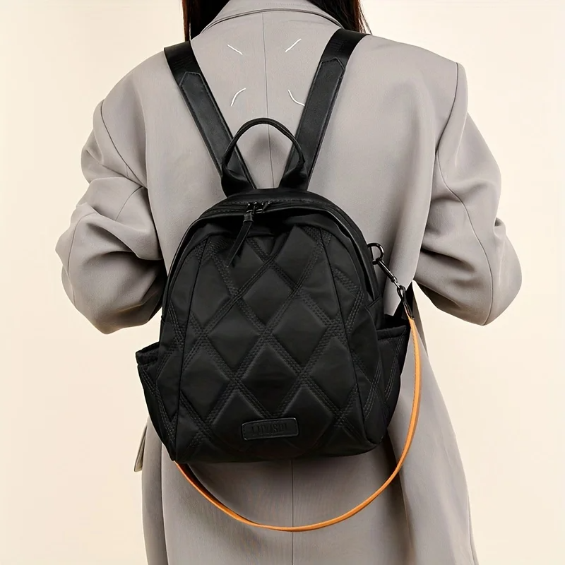 Elise Women's Quilted Backpack - back view