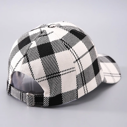 Kira Women's Plaid Hat - full-length view