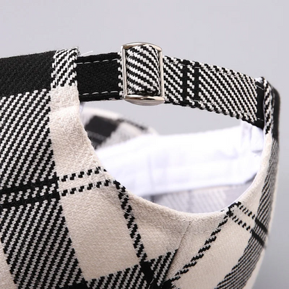 Kira Women's Plaid Hat - close-up detail