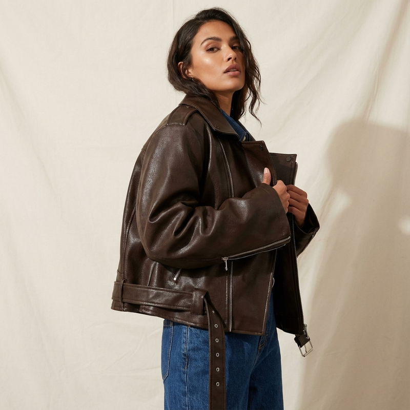 Sienna Women’s Cropped Peacoat Jacket | Double-Breasted Front, Boxy Silhouette