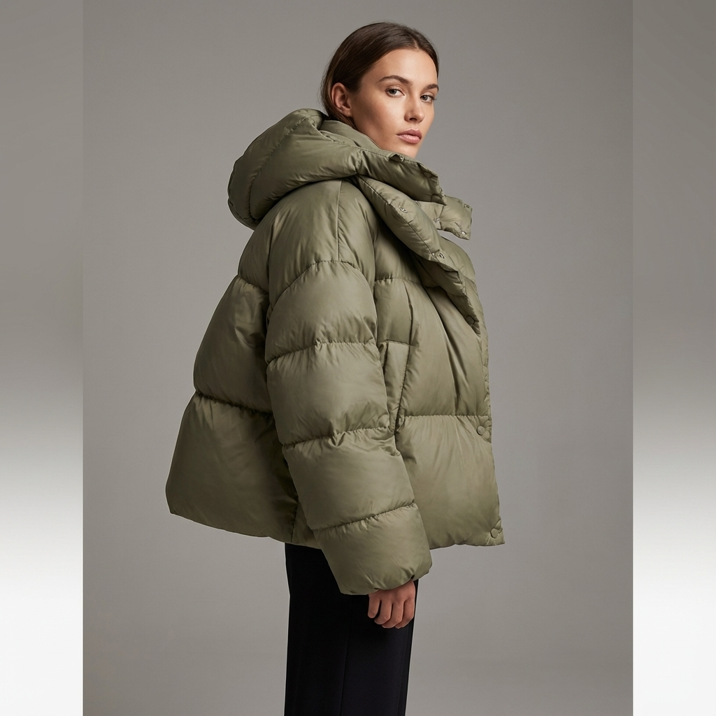 Doudoune courte pour femmes Isolde | Longueur courte, col montant