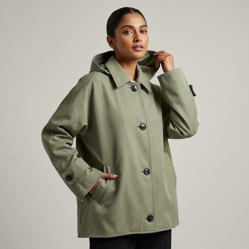 Veste à capuche pour femmes Aurelia | Boutonnée devant, coupe décontractée