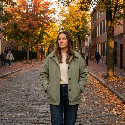 Veste à capuche pour femmes Aurelia | Boutonnée devant, coupe décontractée