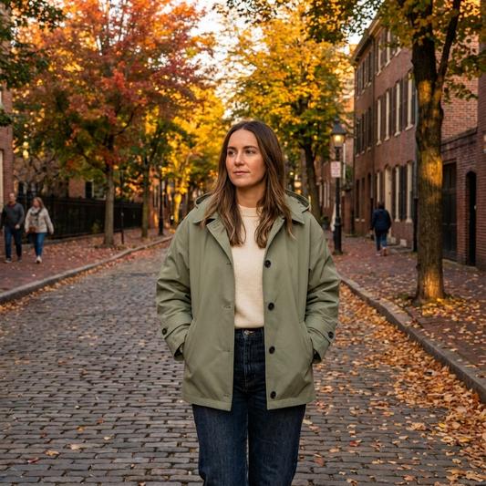 Veste à capuche pour femmes Aurelia | Boutonnée devant, coupe décontractée