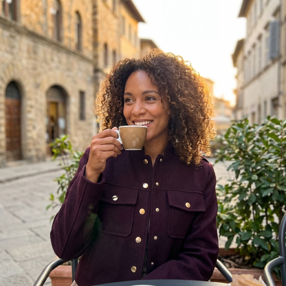 Veste courte pour femmes Seraphina | Boutons sur le devant, poches poitrine