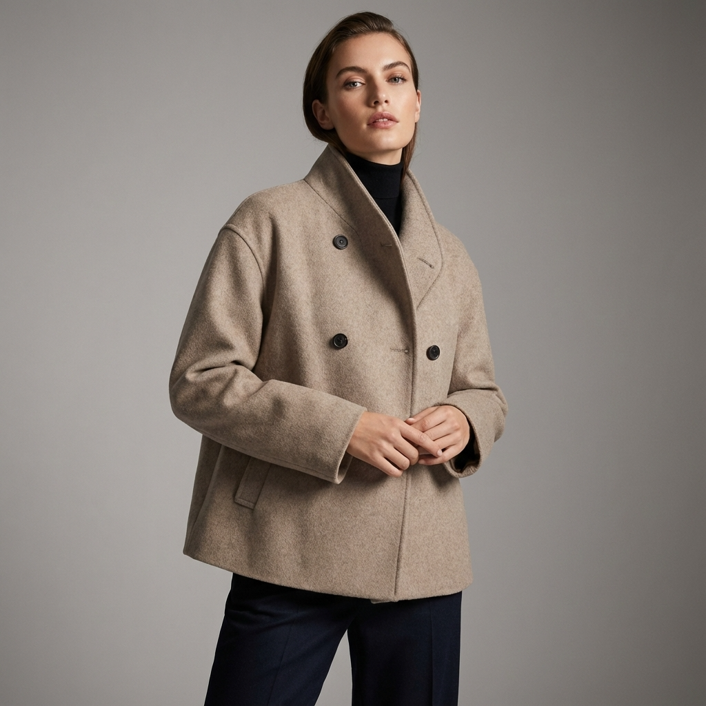 Manteau oversize pour femmes Liora | Devant croisé à double boutonnage, silhouette décontractée
