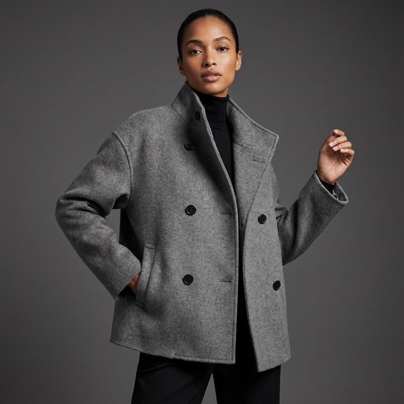 Manteau oversize pour femmes Liora | Devant croisé à double boutonnage, silhouette décontractée
