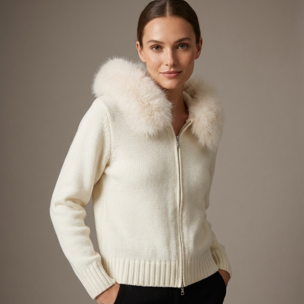 Chaqueta de Piel Sintética para Mujeres Lyra | Capucha Oversized, Silueta Acolchada