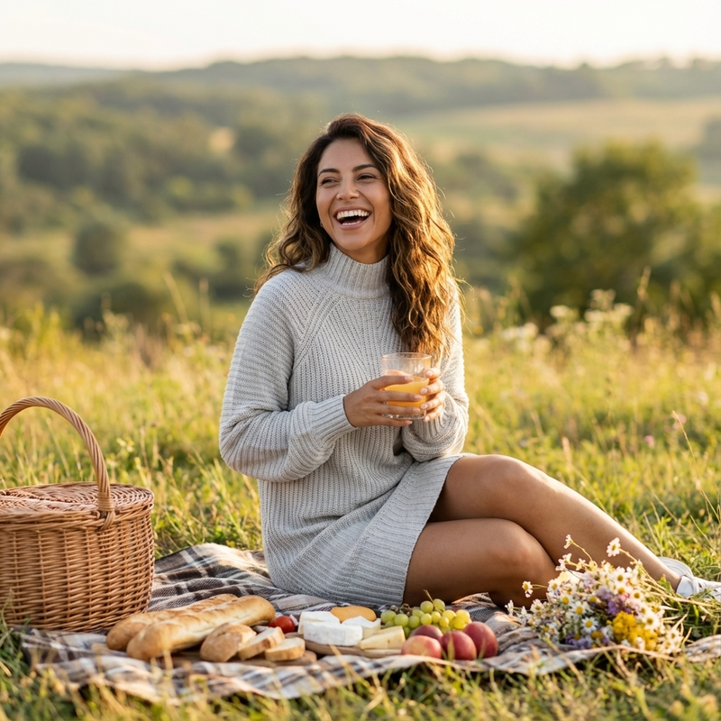 Robe-pull côtelée pour femmes Seren | Col montant, longueur mini