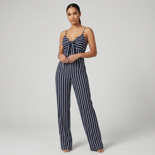 Mono sin espalda de Elara para mujer | Diseño a rayas, Tirantes de espagueti