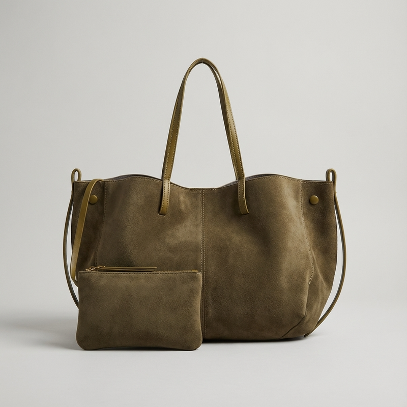 River Luna Women’s Tote Bag | Structured Shape, Detachable Pouch