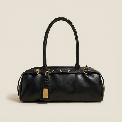 Sac à épaule pour femmes Camila | Forme cylindrique, détails de sangle à boucle