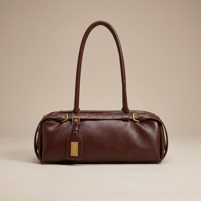 Sac à épaule pour femmes Camila | Forme cylindrique, détails de sangle à boucle