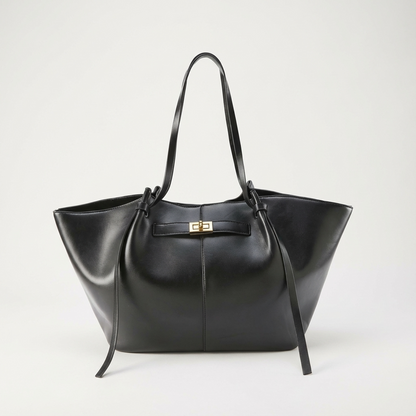 Bolso Tote Comprador para Mujeres Marielle | Silueta Ancha, Detalle de Cierre Giratorio