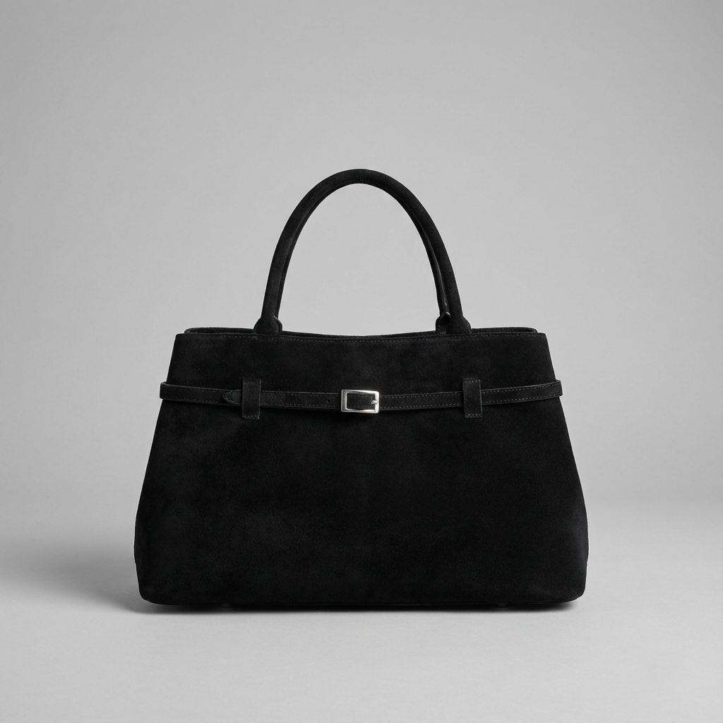 Sac à main en daim pour femmes Aurelia | Design ceinturé à l’avant, poignée supérieure