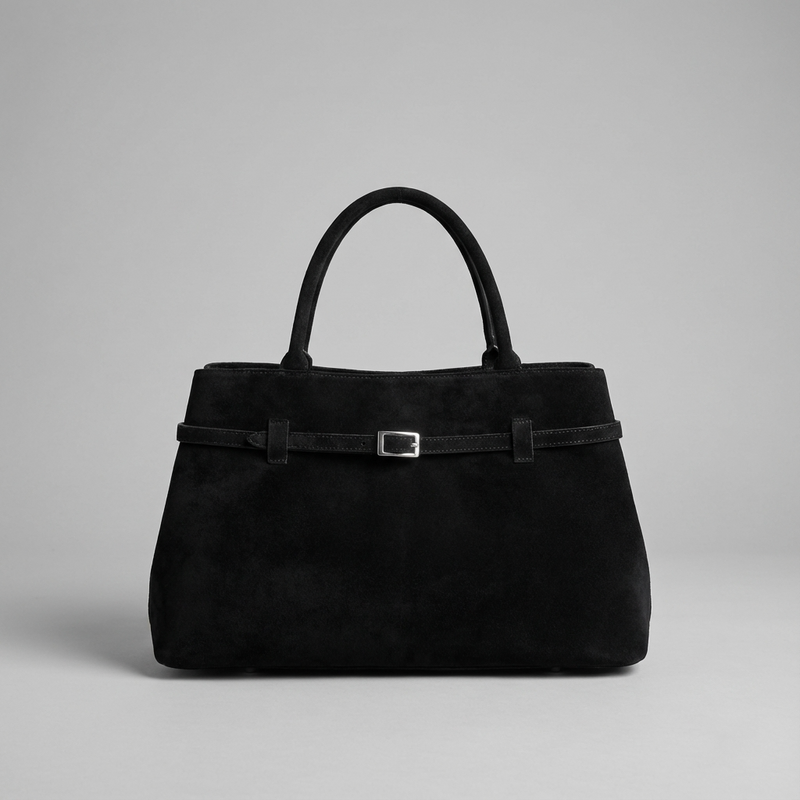 Sac à main en daim pour femmes Aurelia | Design ceinturé à l’avant, poignée supérieure