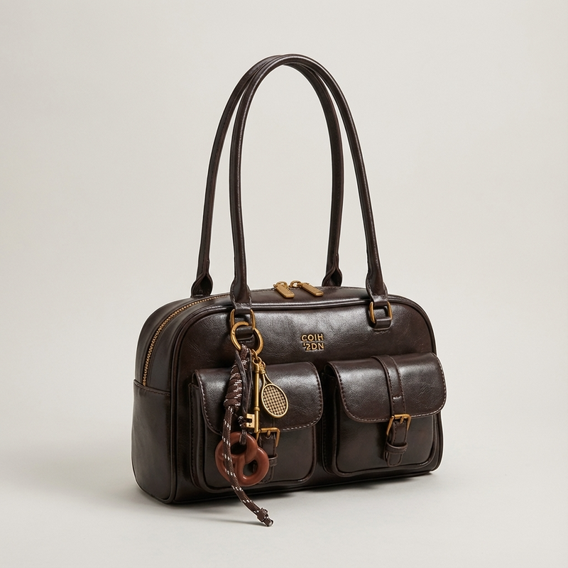 Bolso de hombro para mujer Liora | Forma estructurada, Duales bolsillos frontales