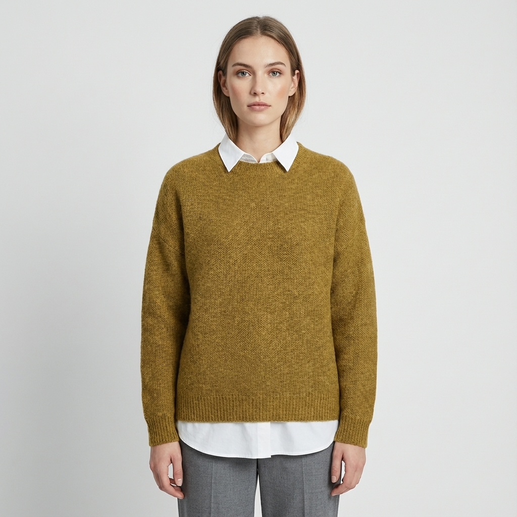 Suéter de punto para mujer Seraphine | Cuello redondo, Diseño de manga larga