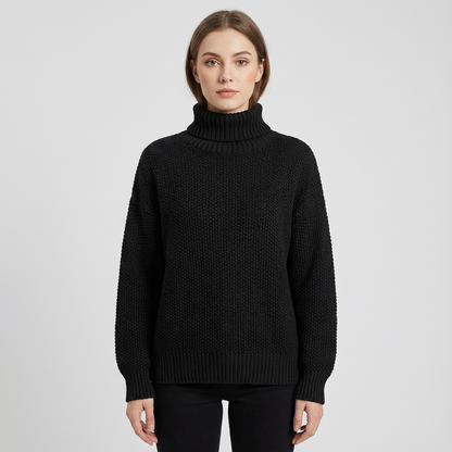 Pull Col Montant Femme Cressida | Tricot Texturé, Manches Longues