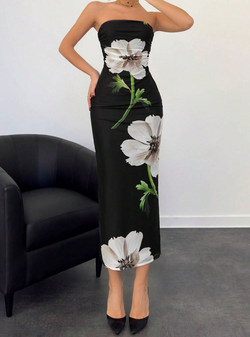 Giselle Women's Floral Maxi Dress - full-length view
