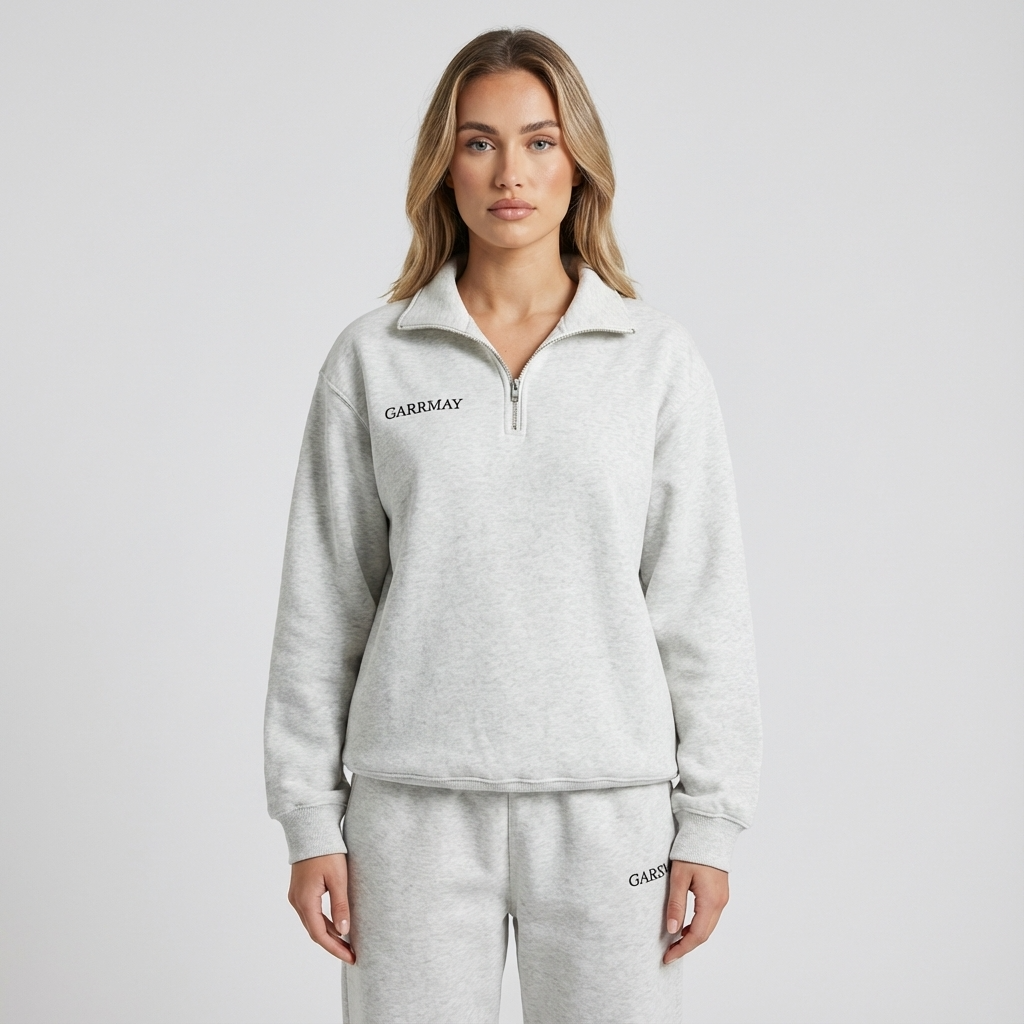 Ensemble survêtement Avery pour femme | Haut à demi-fermeture éclair, pantalon à taille élastique