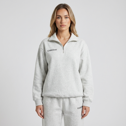 Conjunto de Chándal para Mujeres Avery | Top con Cierre de Cuarto, Pantalones con Cintura Elástica