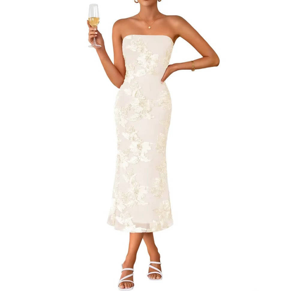 Nell Women's Floral Midi Dress - shown in use