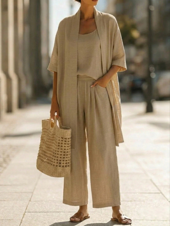 Ulla Women's Wide Leg Cardigan - full-length view