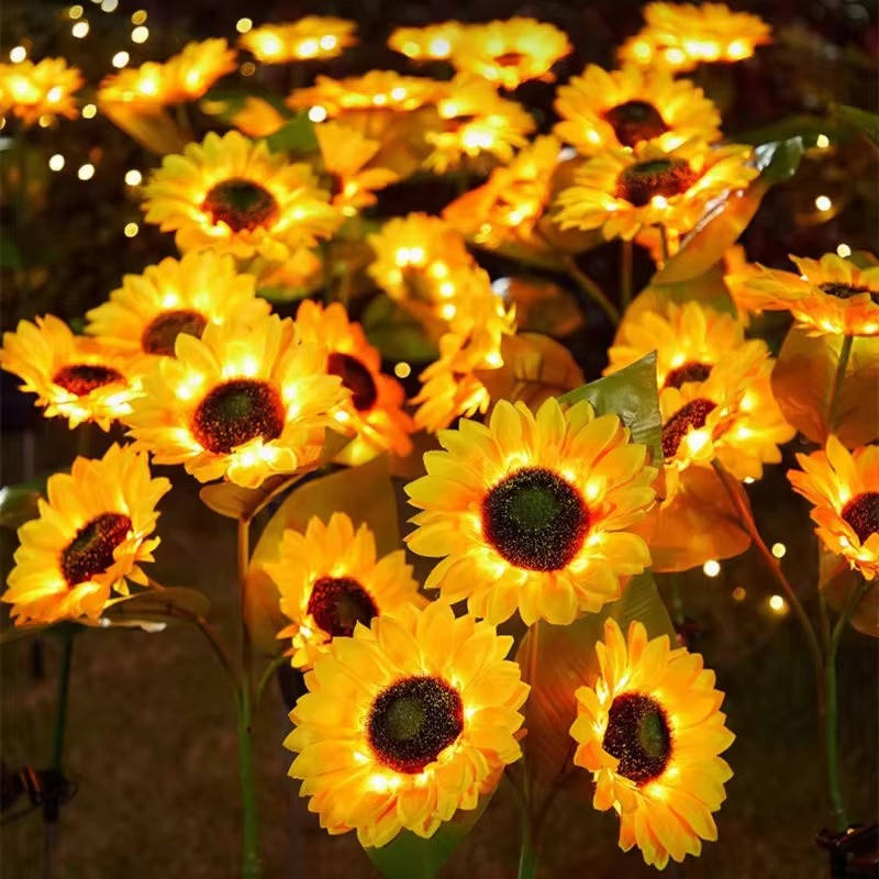 Marlow Solar Sunflower Light - back view