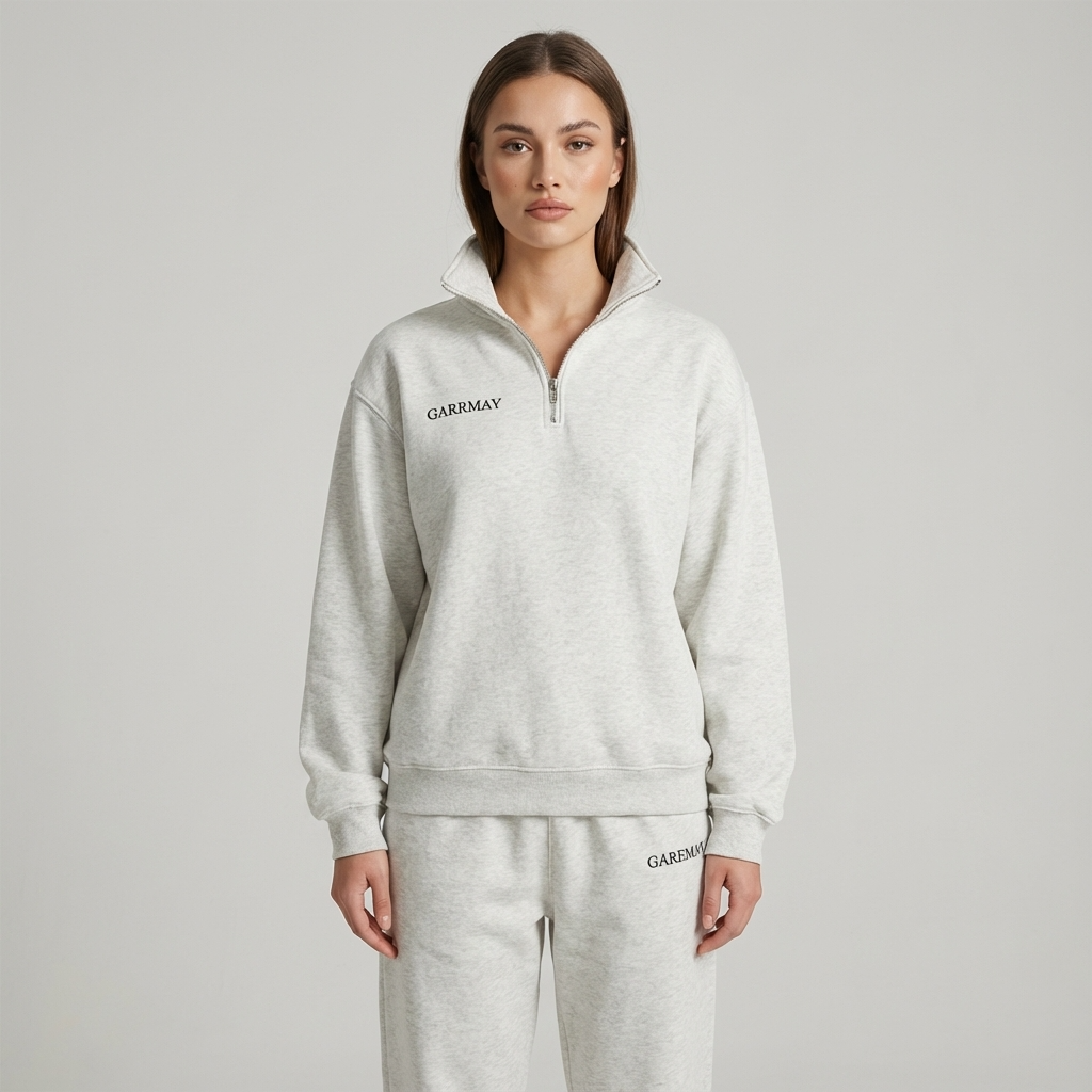 Ensemble survêtement Avery pour femme | Haut à demi-fermeture éclair, pantalon à taille élastique