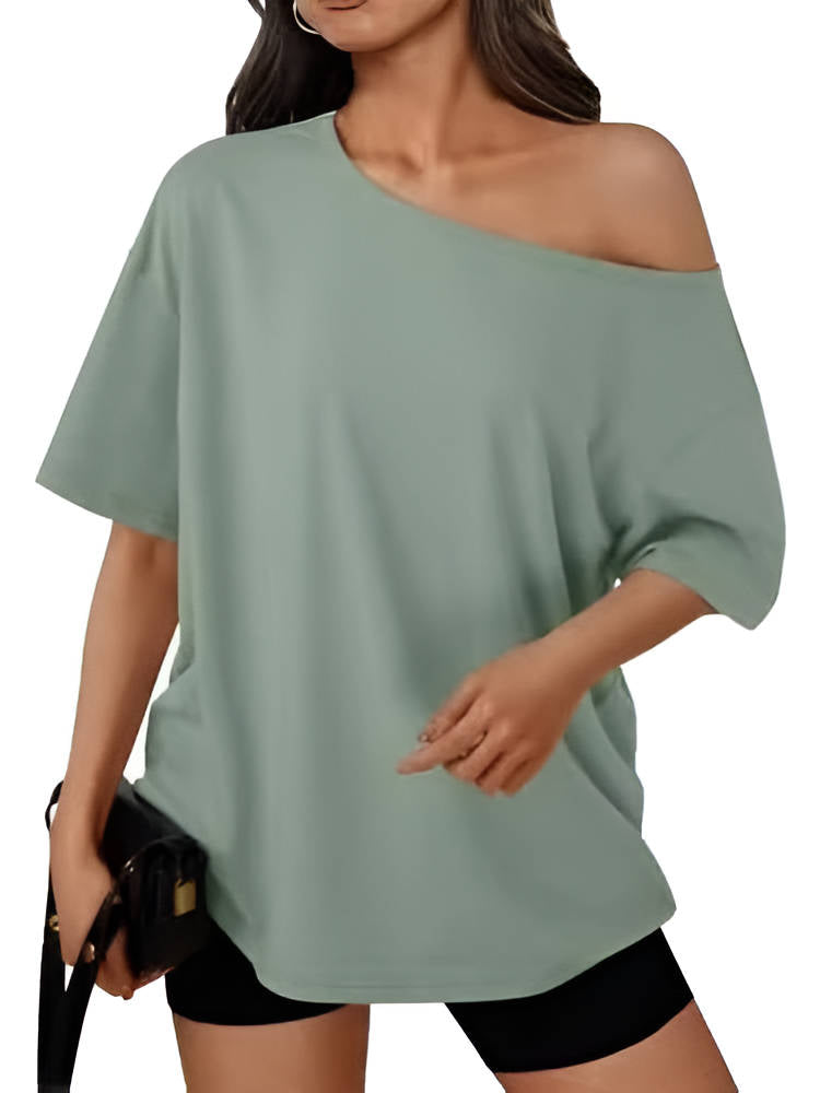 Wren Women's Oversized Shirt - flat lay