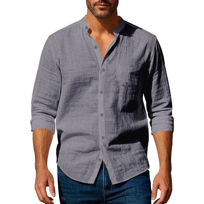 Owen Men's Linen Shirt | Long Sleeve, Button