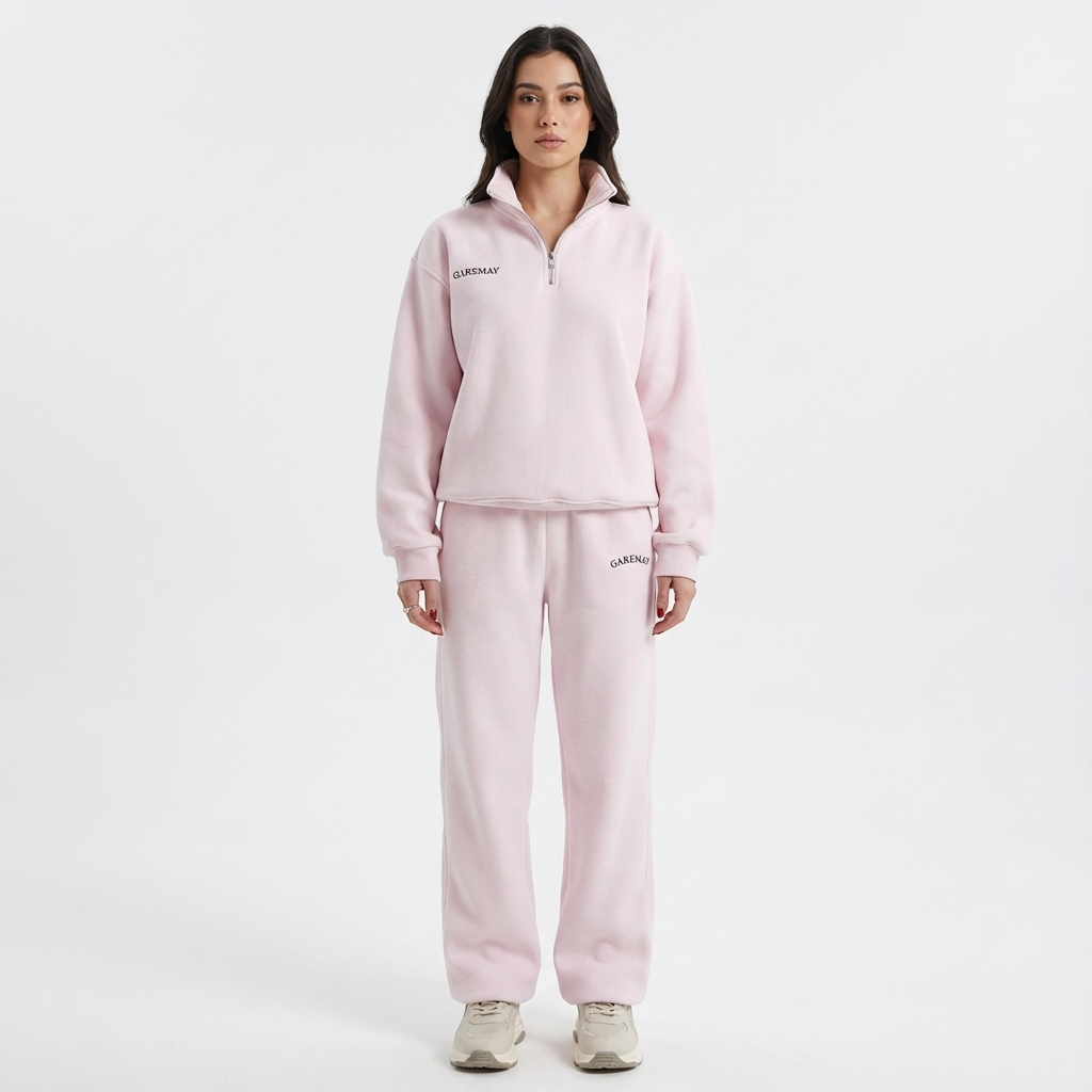 Ensemble survêtement Avery pour femme | Haut à demi-fermeture éclair, pantalon à taille élastique