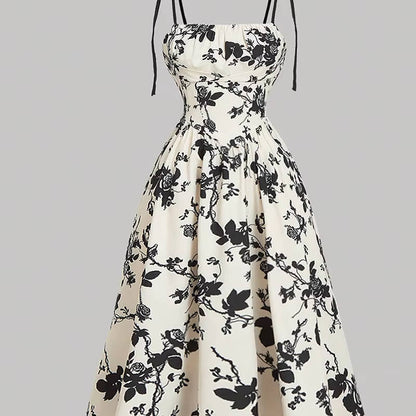 Perla Women's Floral Midi Dress - close-up detail