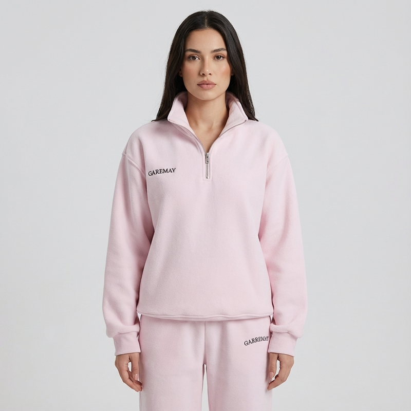 Ensemble survêtement Avery pour femme | Haut à demi-fermeture éclair, pantalon à taille élastique