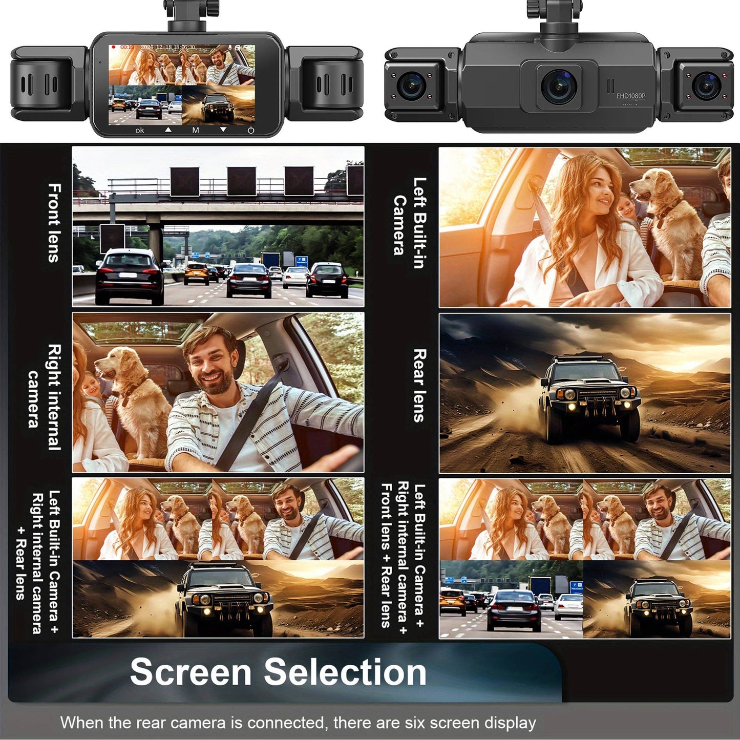 Onyx Car Cam Front - fabric and finish detail