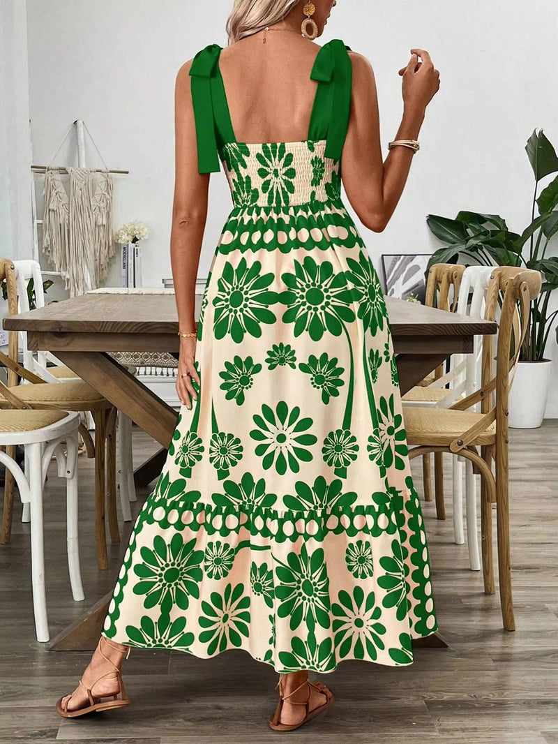 Ivy Women's Floral Maxi Dress - close-up detail