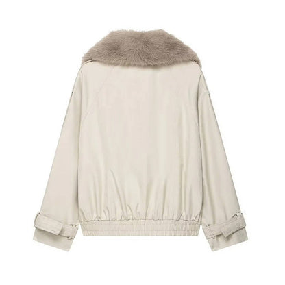 Fleur Women's Trench Coat - flat lay