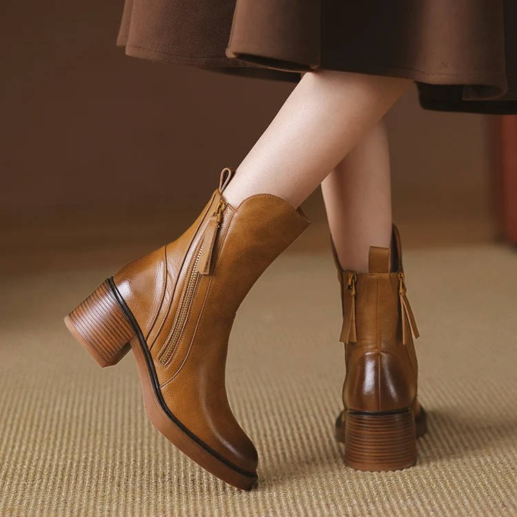 Ruby Women's Ankle Boots - styled view